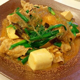 ご飯がススム！！簡単　中華風春雨＆豆腐炒め旨煮♪